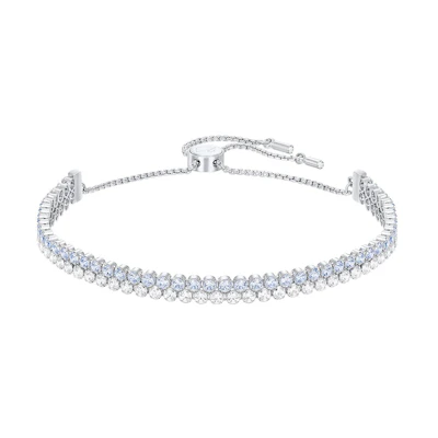 (Women) Swarovski Subtle Double Row Fashion Bracelet. 5224178
