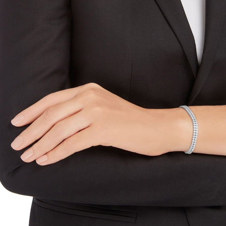 (Women) Swarovski Subtle  Double Row Fashion Bracelet. 5224178 圖 4