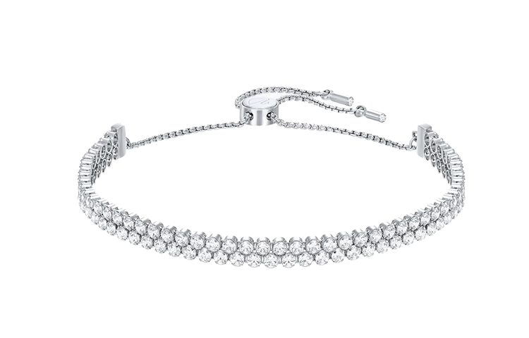 (Women) Swarovski Subtle Classic Double Chain Adjustable Bracelet Women Platinum. 5221397 圖 2