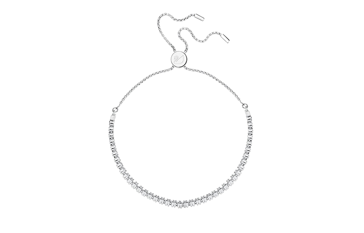 (Women) Swarovski Subtle Classic Double Chain Adjustable Bracelet Women Platinum. 5221397 圖 3