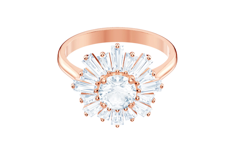 (Women) Swarovski Sunshine Rose Gold Crystal Ring for Women 5474918