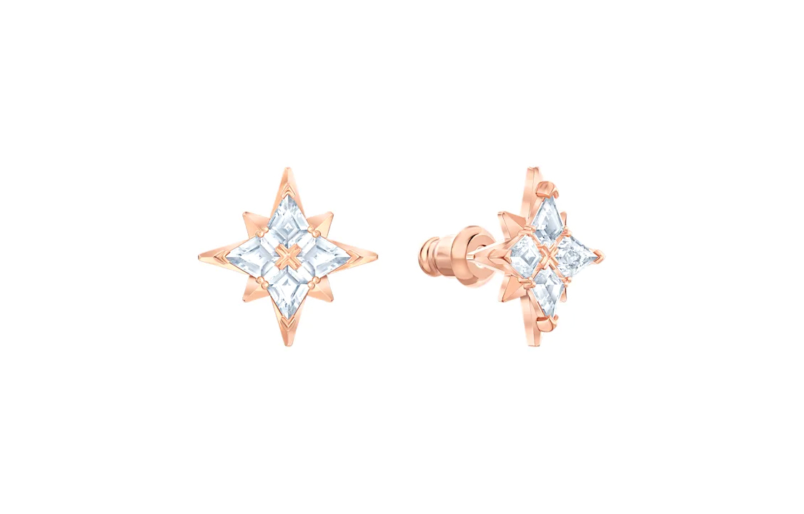 (Women) Swarovski SWA Symbol Star Necklace Set Rose Gold-Plated for Women. 5517178 圖 5