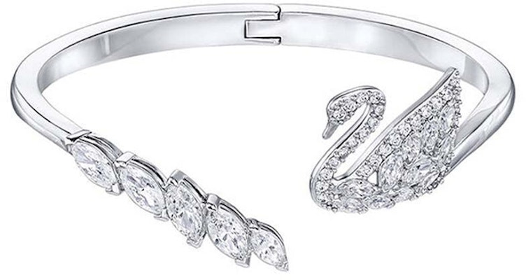 (W) 施華洛世奇 Swan Lake 開口水晶天鵝手鏈 S 銀色 5258396 Buy (W) 施華洛世奇 Swan Lake 開口水晶天鵝手鏈 S 銀色 5258396