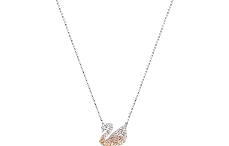 (Women) Swarovski Swan Pink Gradient Crystal Necklace & Earrings Set for Women. 5215037+5215034 圖 5