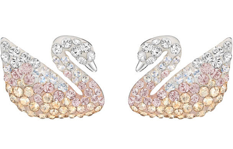(Women) Swarovski Swan Pink Gradient Crystal Necklace & Earrings Set for Women. 5215037+5215034 圖 7
