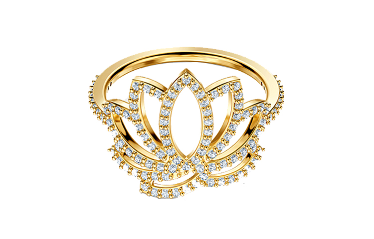 (Women) Swarovski SYMBOL Lotus Hollow Design Classic  Ring 5535601