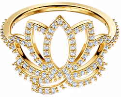 (Women) Swarovski SYMBOL Lotus Hollow Design Classic Ring 5535601 (Women) Swarovski SYMBOL Lotus Hollow Design Classic Ring 5535601