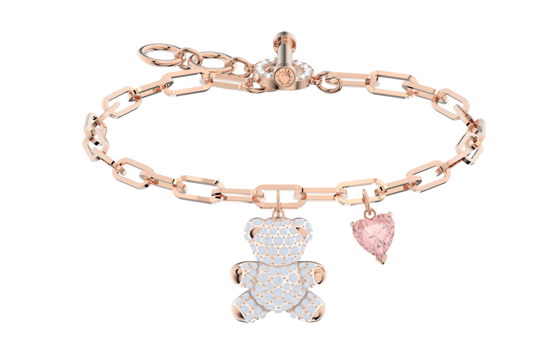 (Women) Swarovski Teddy Bear Bracelet Rose Gold for Women 5599284
