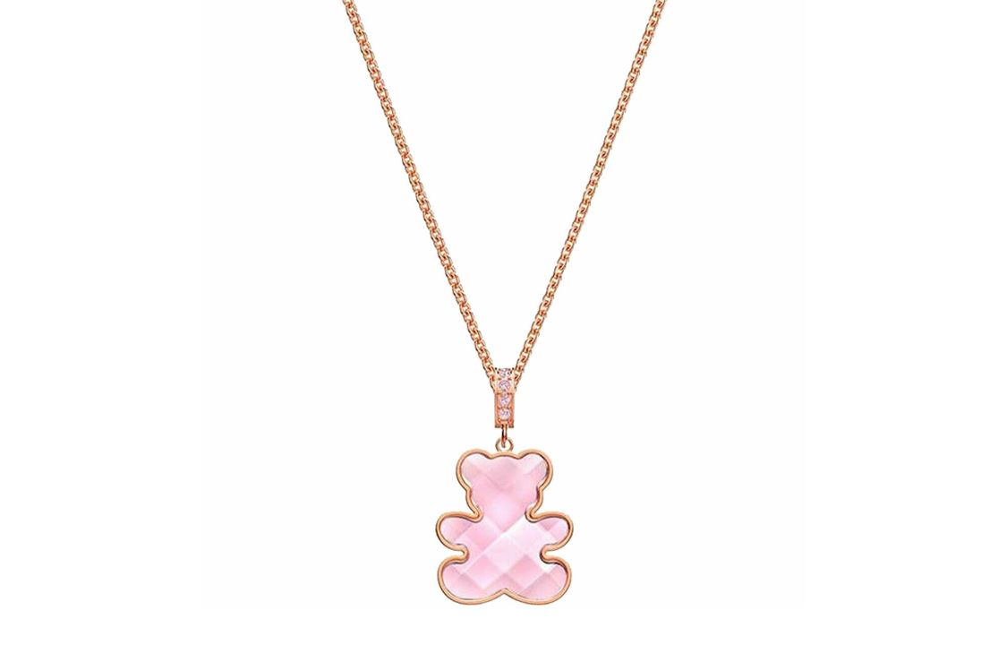 (Women) Swarovski Teddy Bear Crystal Pendant Necklace for Women. 5409512