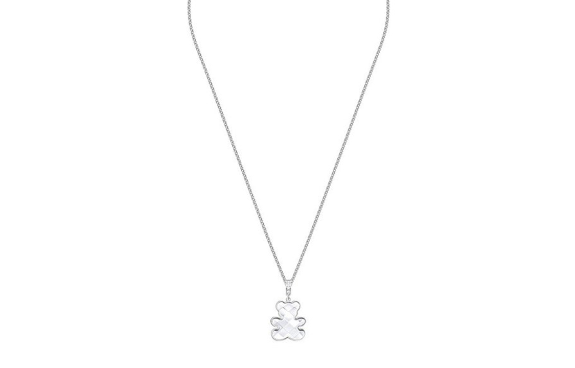 (Women) Swarovski Teddy Bear Crystal Silver Necklace for Women 5410280