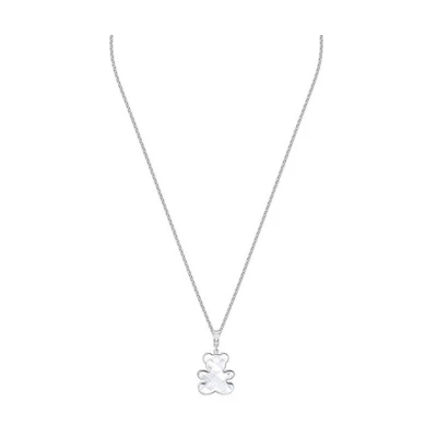 (Women) Swarovski Teddy Bear Crystal Silver Necklace for Women 5410280