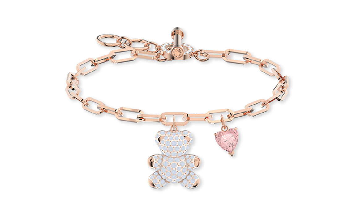 (Women) Swarovski Teddy Bear Necklace & Bracelet  Set - Crystal Jewelry. ES2021012001 圖 4