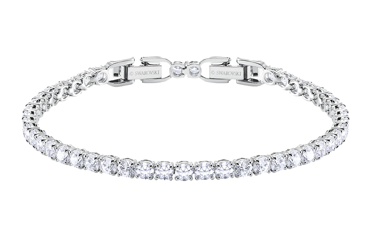 (Women) Swarovski Tennis Deluxe Rhodium-Plated Bracelet for Women. 5409771 圖 2