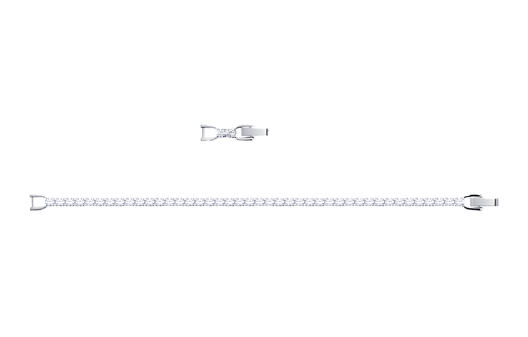 (Women) Swarovski Tennis Deluxe Rhodium-Plated Bracelet for Women. 5409771 圖 3