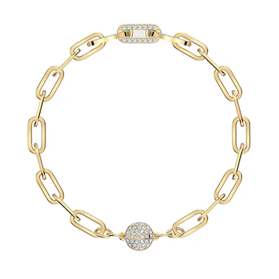 (Women) Swarovski The Elements Gold-Plated Magnetic Clasp Bracelet. 5560666