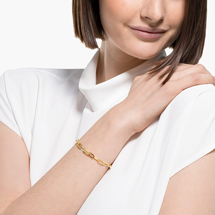 Purchase (W) 施华洛世奇 The Elements 金镀层磁性扣手链 5560666