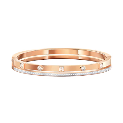 (Women) Swarovski Thrilling Modern Rose Gold Crystal Bracelet for Women 5555746