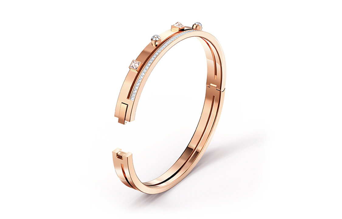 Lookbook (W) 施華洛世奇驚艷現代玫瑰金水晶手鍊 女款 5555746