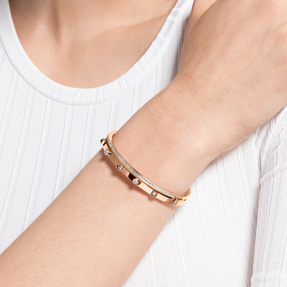 Purchase (W) 施華洛世奇驚艷現代玫瑰金水晶手鍊 女款 5555746