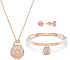 (Women) Swarovski Togetherness Jewelry Set for Women - Necklace, Bracelet & Earrings Rose Gold. 5568030 (Women) Swarovski Togetherness Jewelry Set for Women - Necklace, Bracelet & Earrings Rose Gold. 5568030