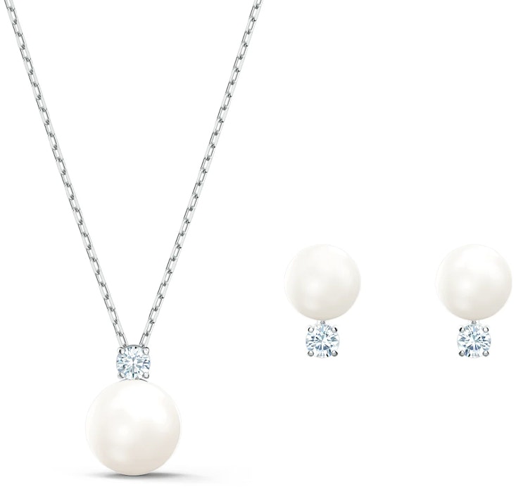 women-swarovski-treasure-pearl-crystal-necklace-and-earrings-set-rhodium-plated-white-5569758