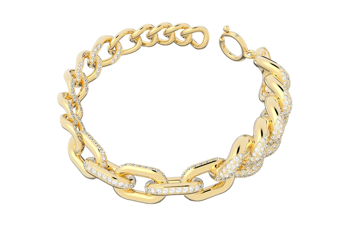 Lookbook (W) Pulsera de Moda Swarovski para Mujer - Dorado. 5641318