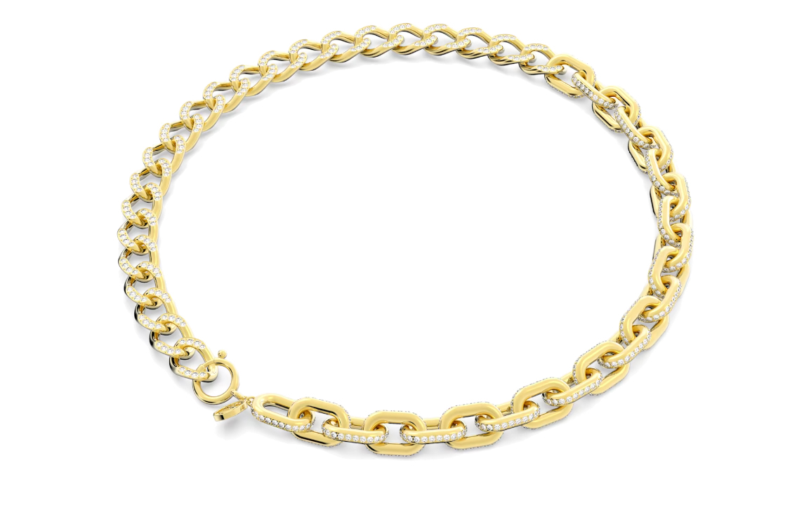 (Women) Swarovski Trendy Fashion Necklace for Women - Gold 5655788 圖 4