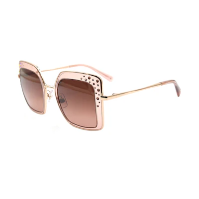 (Women) Swarovski Trendy Square Sunglasses for Women - Metal Frame Design. SK0324-H-72F