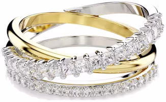 (Women) Swarovski Triple Zirconia Silver Ring for Women. 5689732 (Women) Swarovski Triple Zirconia Silver Ring for Women. 5689732