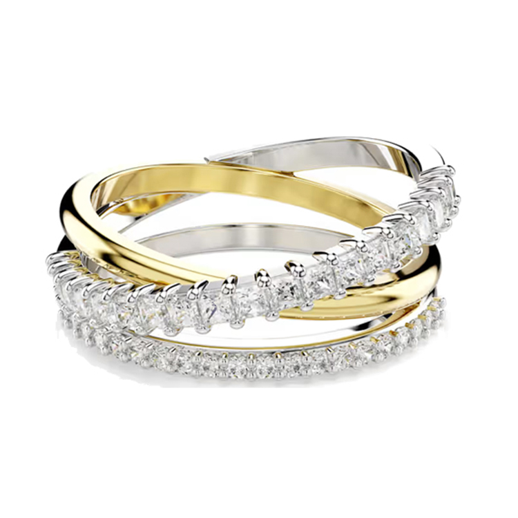 (Women) Swarovski Triple Zirconia Silver Ring for Women. 5689732 圖 2