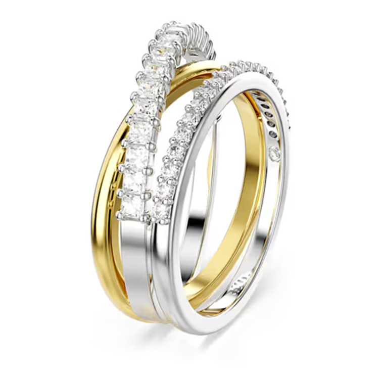 (Women) Swarovski Triple Zirconia Silver Ring for Women. 5689732 圖 3