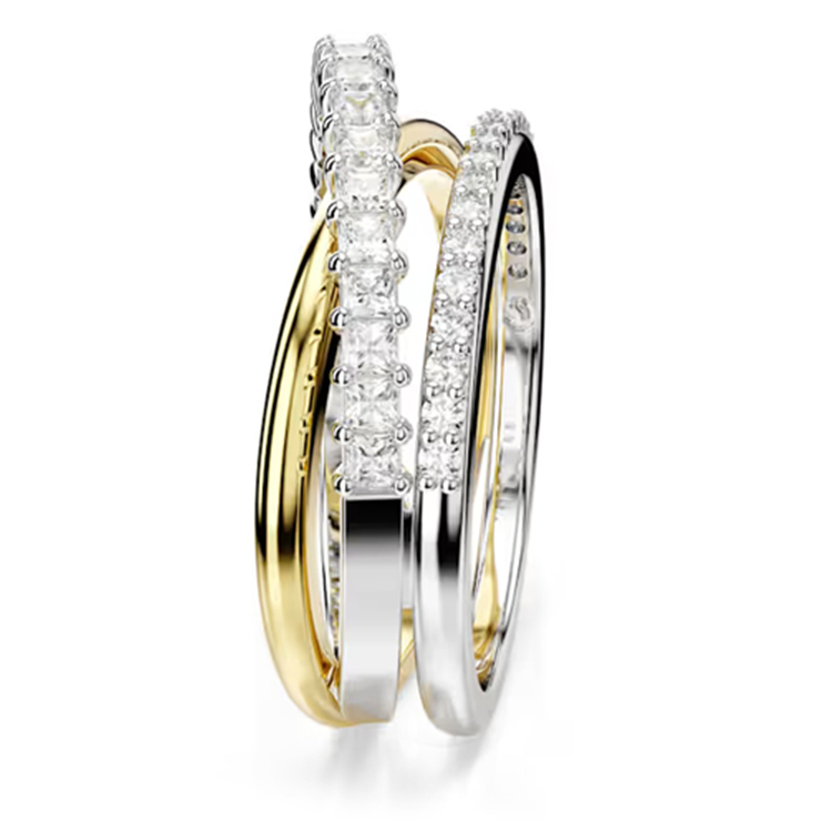 (Women) Swarovski Triple Zirconia Silver Ring for Women. 5689732 圖 4