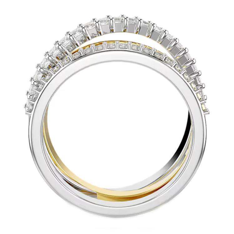 (Women) Swarovski Triple Zirconia Silver Ring for Women. 5689732 圖 5