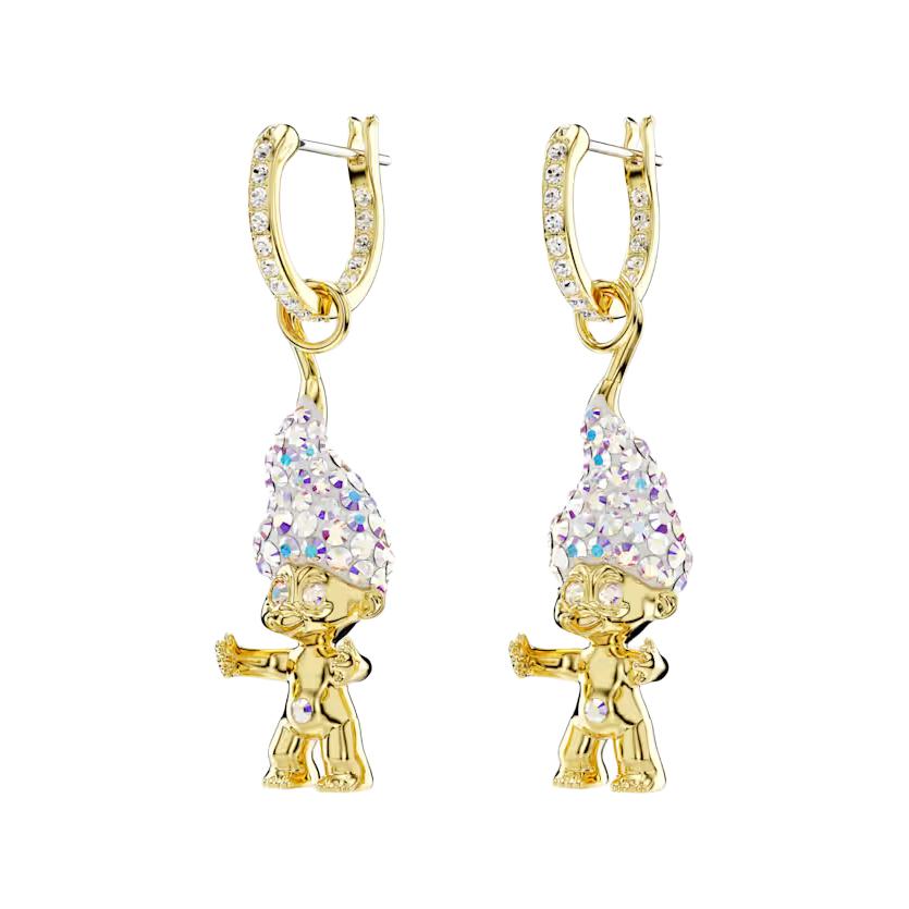 Lookbook (W) 施華洛世奇小小兵吊墜耳環 - 金色水晶設計女士專用 5691944