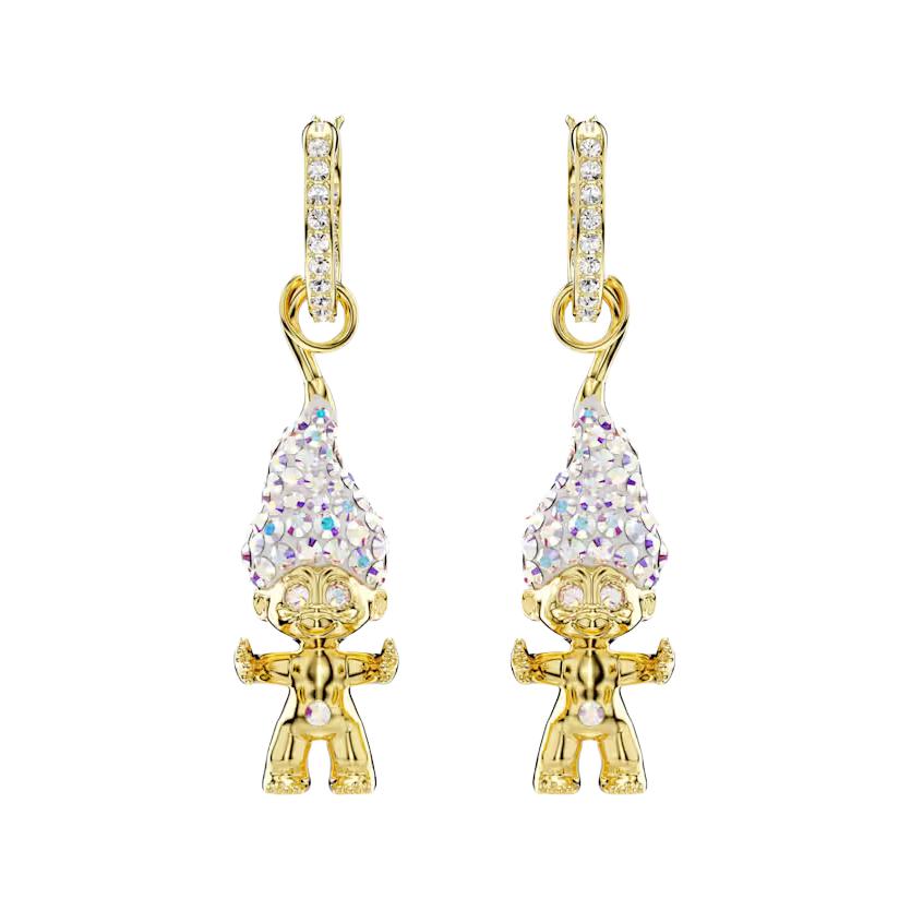 Purchase (W) 施華洛世奇小小兵吊墜耳環 - 金色水晶設計女士專用 5691944