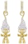 Purchase (W) 施華洛世奇小小兵吊墜耳環 - 金色水晶設計女士專用 5691944