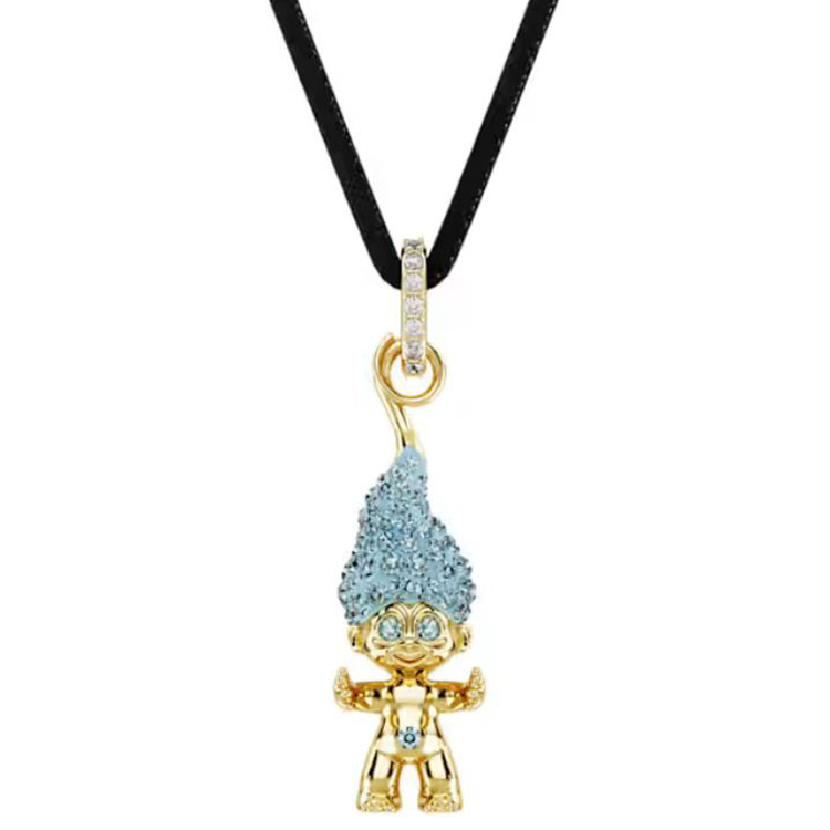 (Women) Swarovski Trolls Pendant Necklace Blue Crystal Jewelry for Women. 5691942