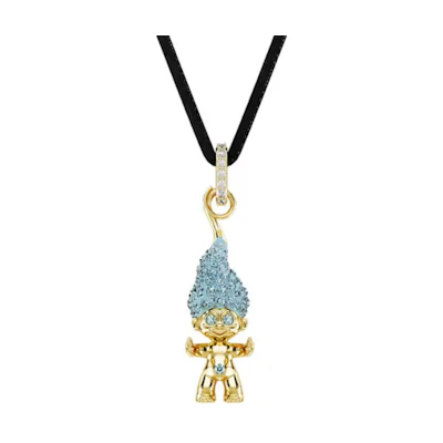 (Women) Swarovski Trolls Pendant Necklace Blue Crystal Jewelry for Women. 5691942