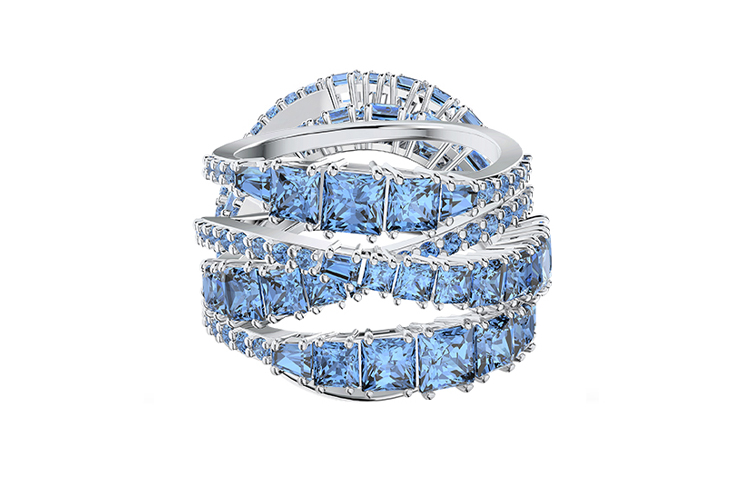 (Women) Swarovski Twist Spiral 125th Anniversary Artificial Crystal Ring for Women. 5582809