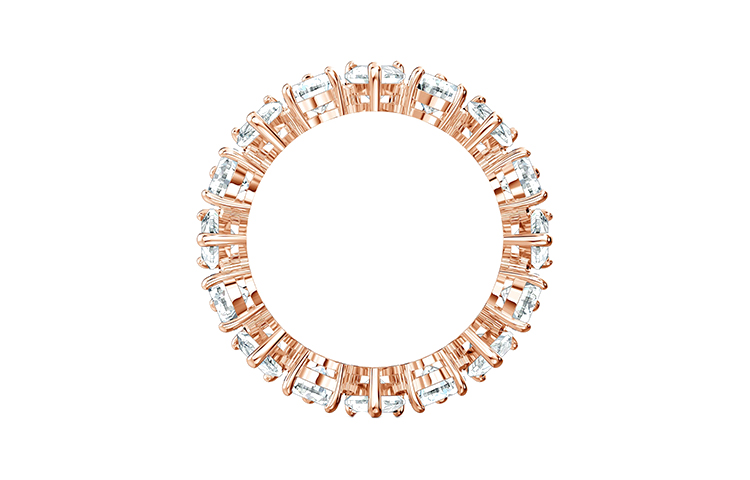 Lookbook (W) 施華洛世奇維托雷玫瑰金鍍層梨形戒指，專為女性設計。 5585425