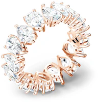 Shop (Women) Swarovski Vittore Pear Ring for Women in Rose Gold Plating. 5585425