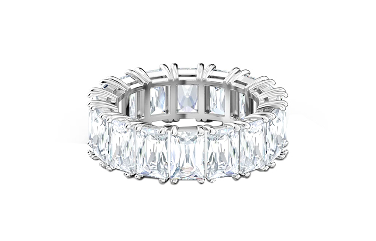 (Women) Swarovski Vittore Wide Ring Silver for Women 5572689