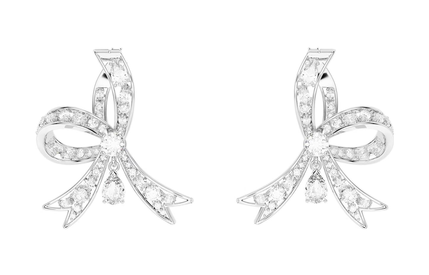 (Women) Swarovski Volta Rhodium-Plated Elegant Versatile Earrings for Women. 5647582 圖 3