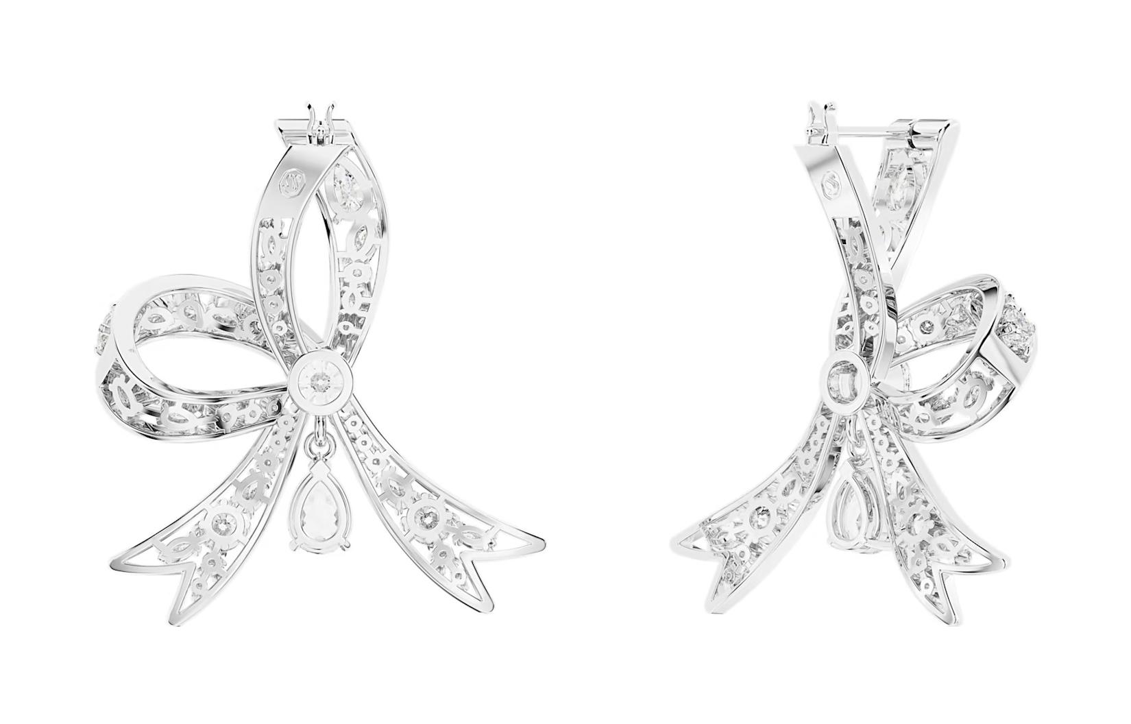 (Women) Swarovski Volta Rhodium-Plated Elegant Versatile Earrings for Women. 5647582 圖 5