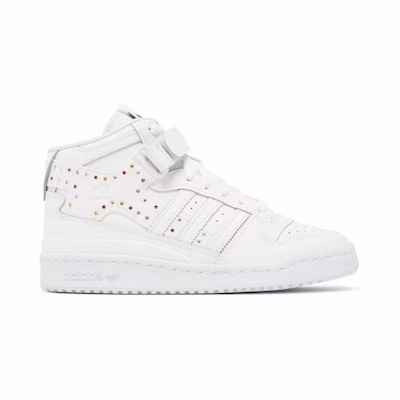 (W) Swarovski adidas Forum Mid 'White Black'