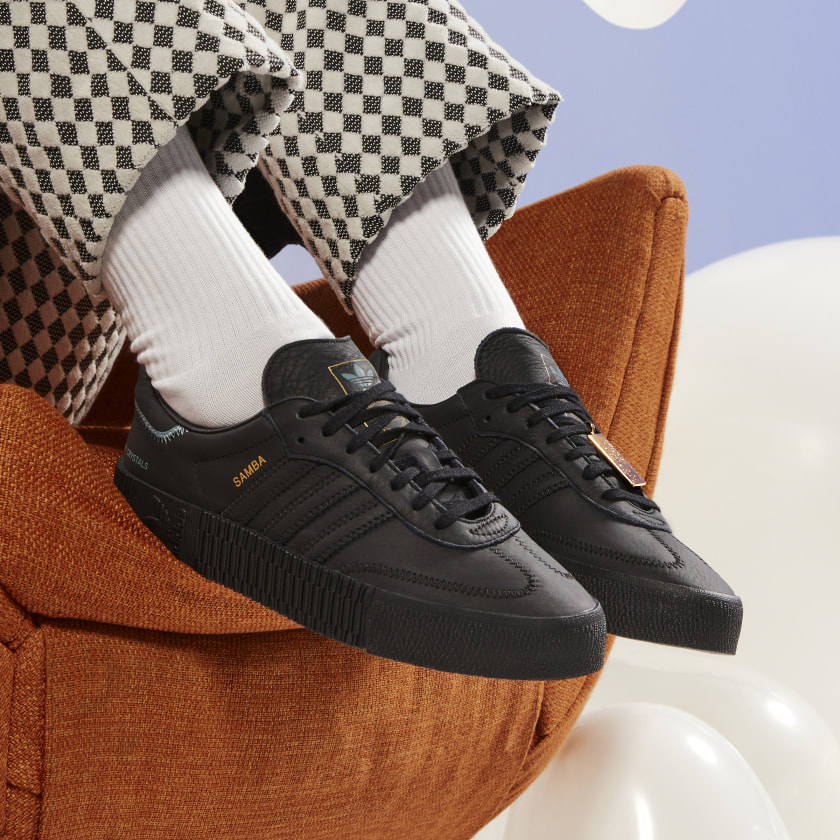Sizing (W) スワロフスキー×adidas サンバローズ 黒 H05130