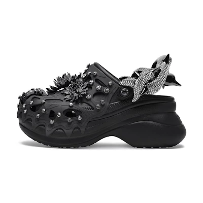 (W) Swarovski Crocs Classic Bae Clog 'Black'