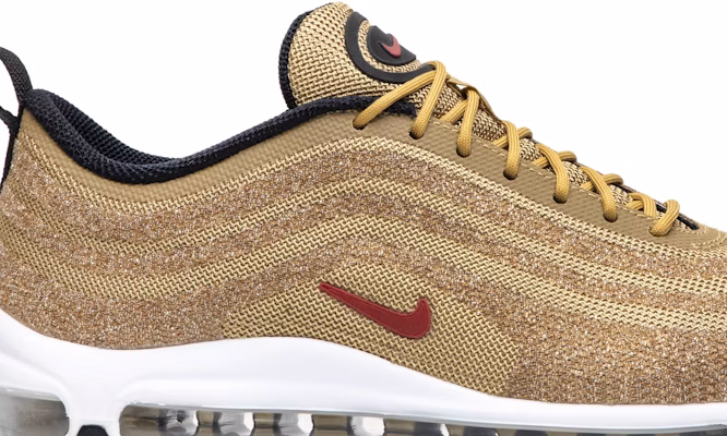 (W) Swarovski x Nike Air Max 97 LX 'Emas Metalik' 927508-700 Order (W) Swarovski x Nike Air Max 97 LX 'Emas Metalik' 927508-700