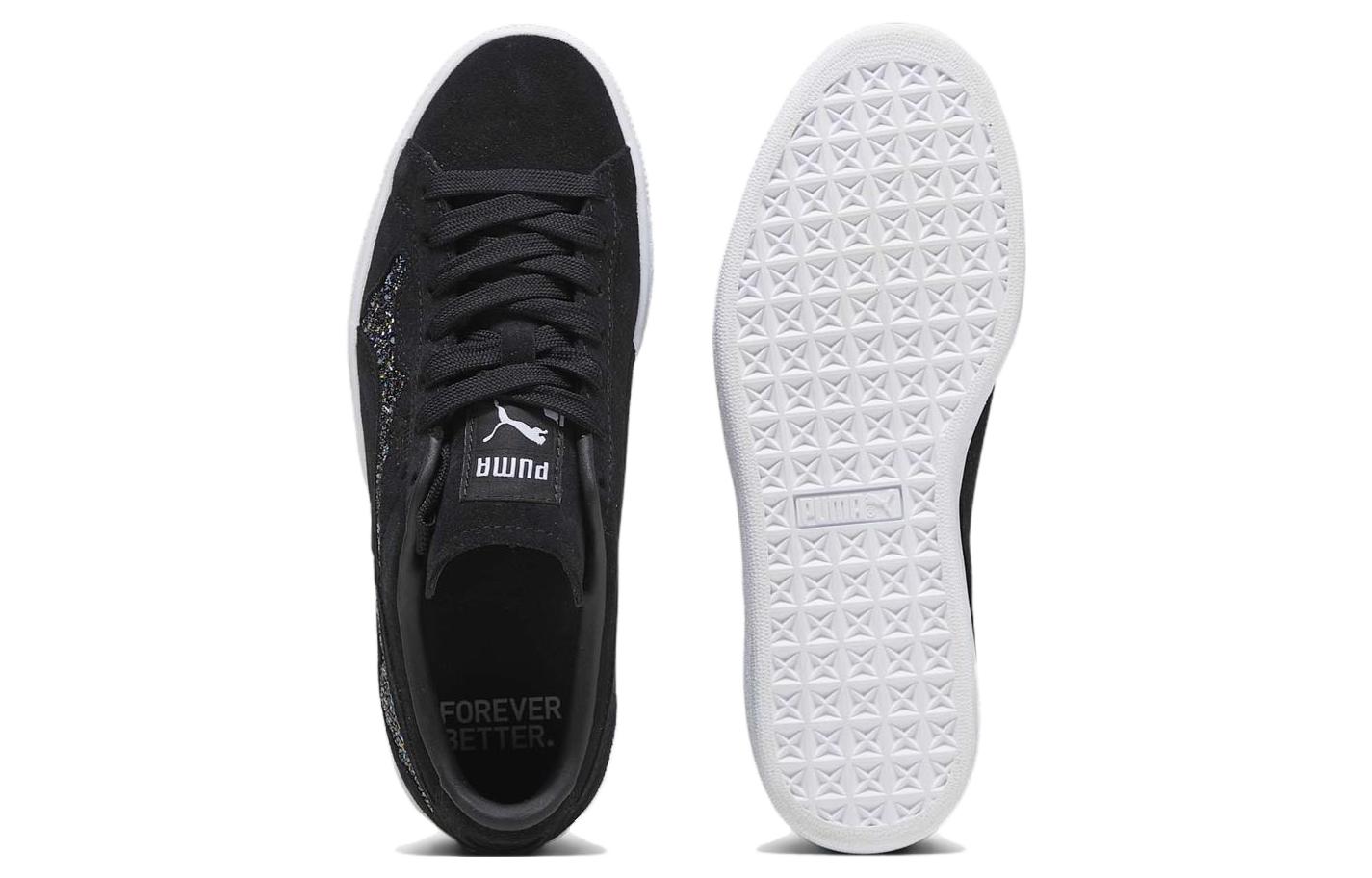 Shop （女性）Swarovski x Puma 絨面革「黑色」396352-02