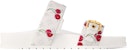 (Women) Takashi Murakami  Louis Vuitton Cherry Bom Dia Flat Comfort Mule White Monogram Cherry 1AHLZ7